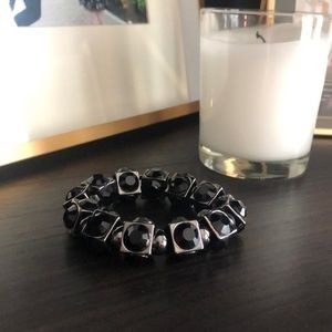 Express black and gunmetal bracelet